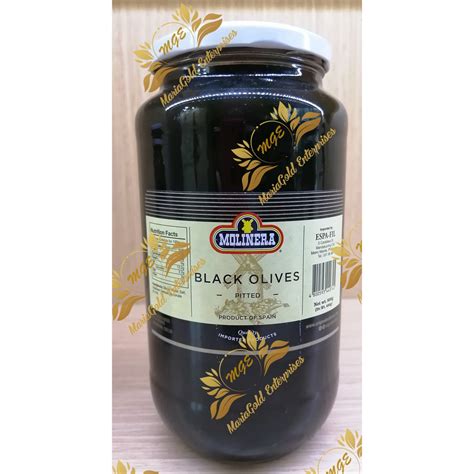 Molinera Black Olives Pitted Sliced Shopee Philippines