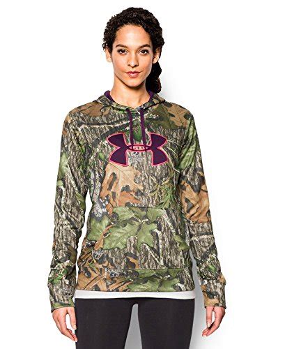 Under Armour Women’s Armour Fleece Camo Big Logo Hoodie Mossy Oak Obsession 940 Medium