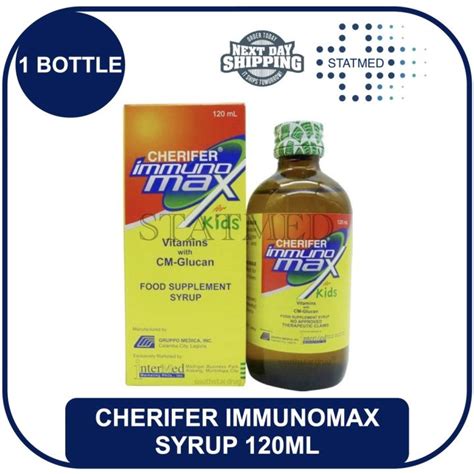 Cherifer Immunomax For Kids 120ml Syrup 1 Bottle Expiration Date