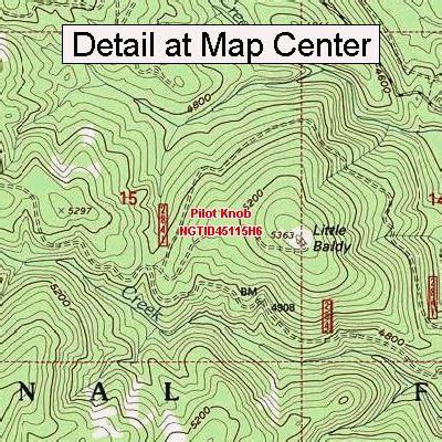 Amazon Usgs Topographic Quadrangle Map Pilot Knob Idaho