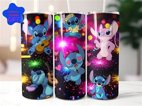 3 Stitch Tumbler Wrap,stitch and Angel Tumbler,sublimation Tumbler ...