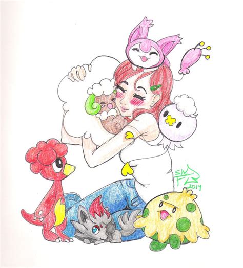 Cute Pokemon Cuddles X By Shadowfox On Deviantart