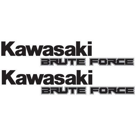 Kawasaki Brute Force Lettering Stickers Decals Decalshouse