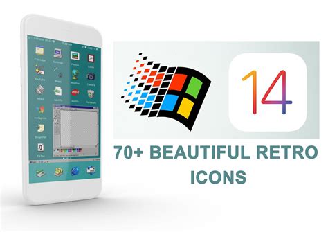 70 Ios 14 Essential Icons In Beautiful Windows 95 Theme All Access Pack