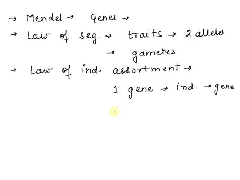 Solved Mendel S Laws Of Segregation And Independent Assortment Both Have Their Biological Basis