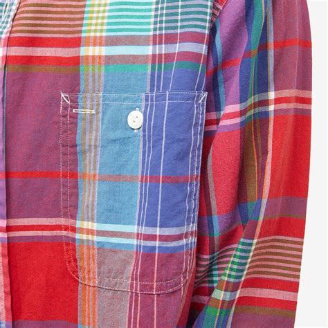 Polo Ralph Lauren Madras Check Shirt Red And Blue Multi End Jp