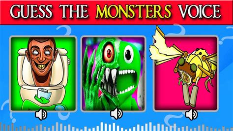 Guess The Voice The Monsters Garten Of Banban Wubbox Grimace