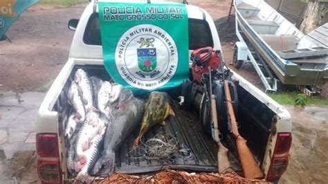 PMA autua infratores durante a operação piracema e apreende 119 kg de