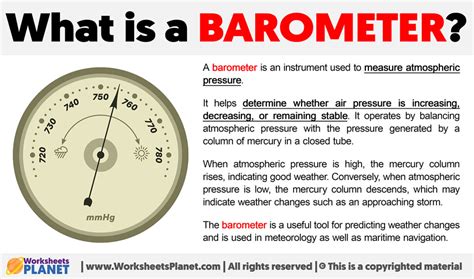 What is a Barometer | Definition of Barometer