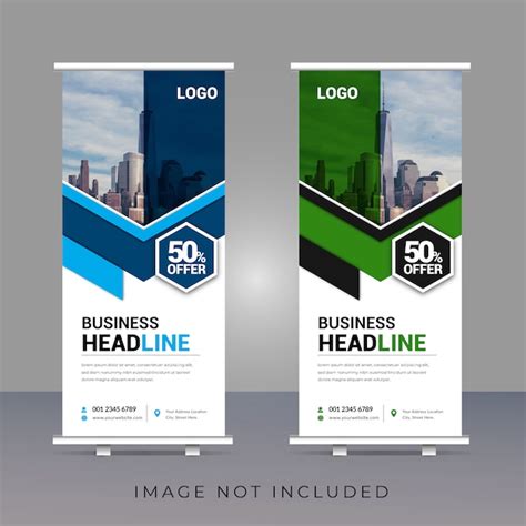 Premium Vector Corporate Business Roll Up Banner Template Design