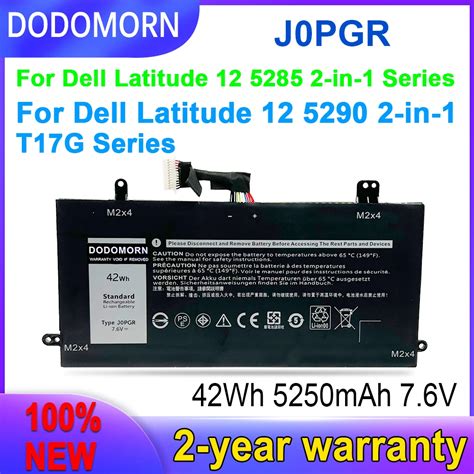 DODOMORN 100 New J0PGR 7 6V 42Wh High Quality Battery For Dell Latitude