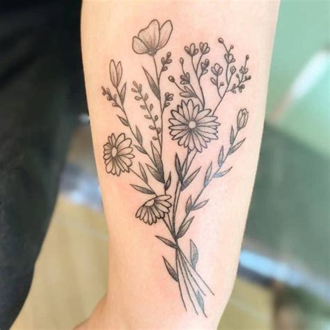 53 Beautiful Aster Flower Tattoo Ideas [2024 Guide] Flower Tattoo