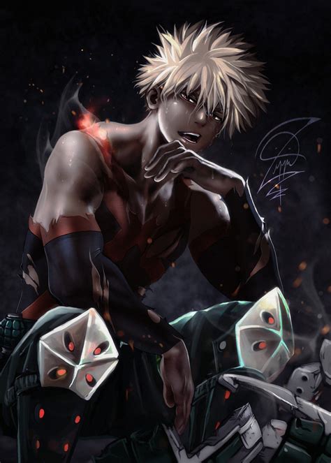 Bakugo Katsuki Anime Guys Bakugou Fanart My Hero Academia Manga