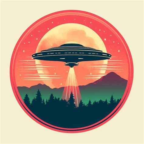 Premium Photo A Close Up Of A Flying Saucer With A Mountain In The