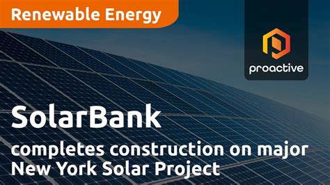 Solarbank Completes Construction On Major New York Solar Project For Titan Honeywell Youtube