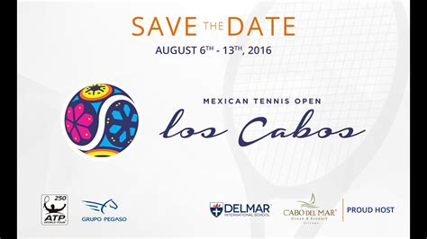 Cabo Del Mar Proud Host Of Mexican Tennis Open Los Cabos 2016 Youtube