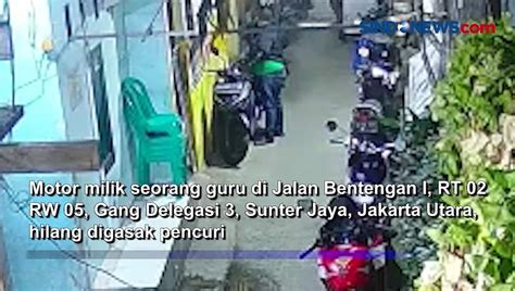 Curanmor Makin Meresahkan Pelaku Jebol Pintu Portal Dan Gasak Motor