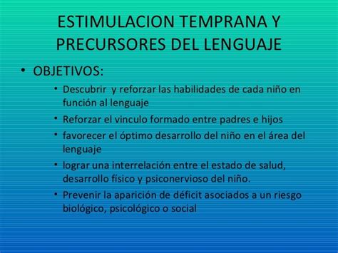 Estimulacion Del Lenguaje