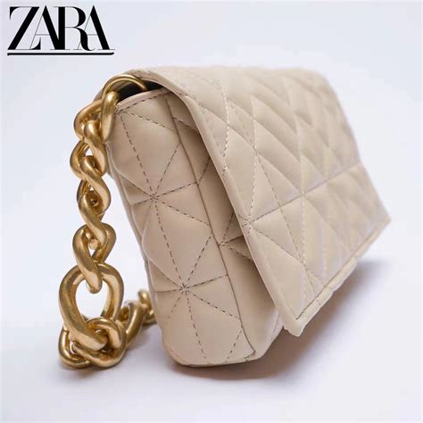 Zara Beautylife Bolsa De Couro Feminina Al A De Metal Tamanho