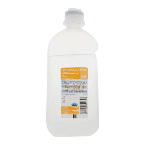 Solución DX 5 Pisa glucosa 5 inyectable 500 ml Walmart