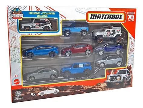 Pack Matchbox 9 Veículos X7111 Hpf70 Mattel Parcelamento Sem Juros