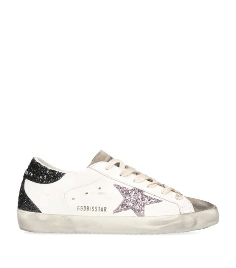 Womens Golden Goose White Leather Superstar Sneakers Harrods Uk