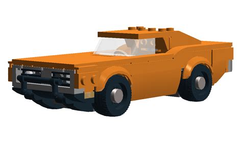 First Time Creating Something In Ldd Decided To Make The General Lee Dodge Charger Rlego