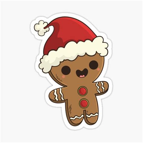 Cute Gingerbread Man Sticker For Sale By Supremeneo Weihnachten