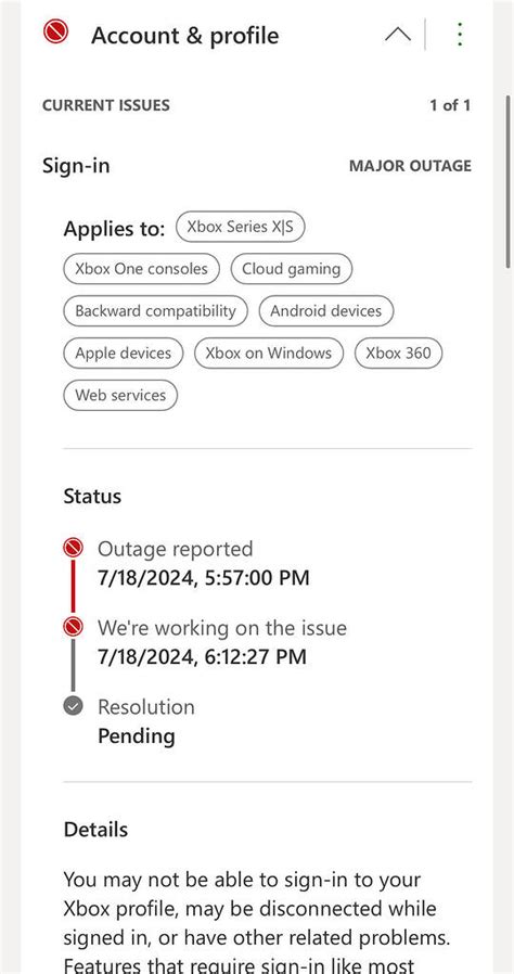 Xbox Outage Account Profile Insert Disc 18 July 2024 Page 2