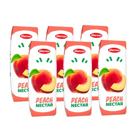 Shereen Peach Nectar Juice Tetra Pack 250 Ml Online At Best Price Fruit Juice Tetra Lulu Uae