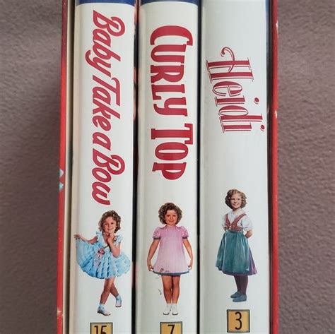 Triple Pack Shirley Temple VHS Movies Vhs Movie Heidi Temple Take