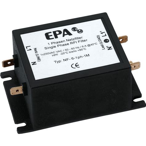 Low Pass Electronic Filter Nf Ph M Epa Gmbh Passive Rfi Ac