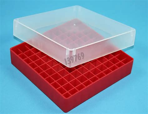 Cryobox For Microtubes 0 5 Ml Conical Or With Screw Neck Red