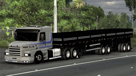 Scania H Engatado No Bitrem Conjunto Qualificado No Eixos Mais