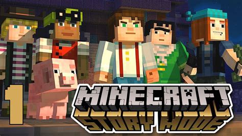 Minecraft Story Mode Ep 1 Reuben The Ender Dragon Pig Youtube