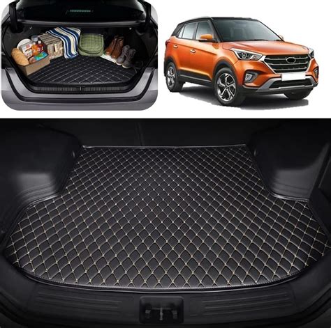 Vahan Expo D Luxury Car Trunk Mat Dicky Boot Mat Suitable For Creta