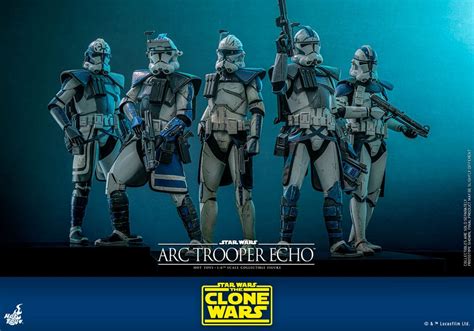 Sixth Scale Figure Arc Trooper Echo Star Wars The Clone Wars Action Figure By Hot Toys