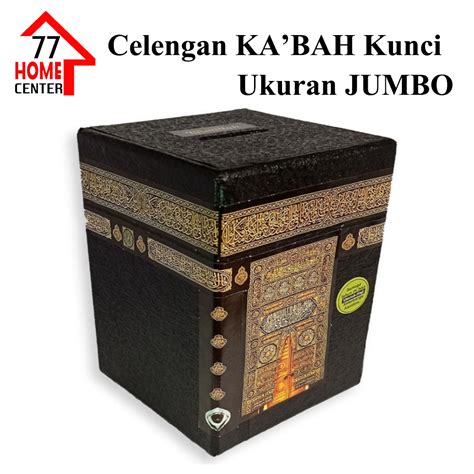 Jual Celengan Ka Bah Jumbo Plus Kunci Miniatur Kabah Tempat Penyimpan