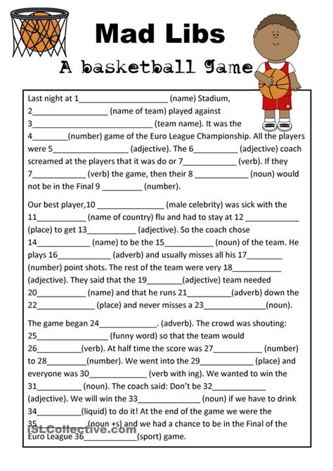 Mad Libs Worksheets Grade