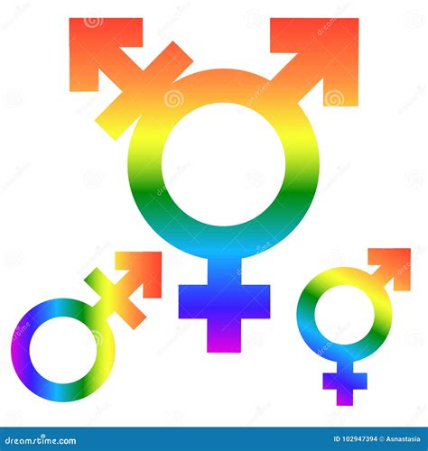 Gender Inequality And Equality Icon Symbol Male Female Girl Boy Woman