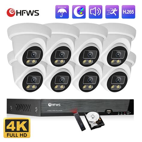 Hfwvision K Metalowa Kopu A Kamera Poe System Mp Kamera Monitoruj Ca