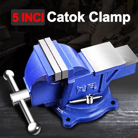 Catok Clamp 360 Swivel Vice Table Biru Catok Paron Ragum Besi 5