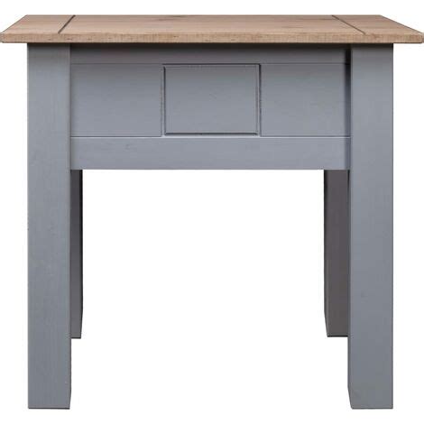 Inlife Table De Chevet Gris X X Cm Pin Assortiment Panama