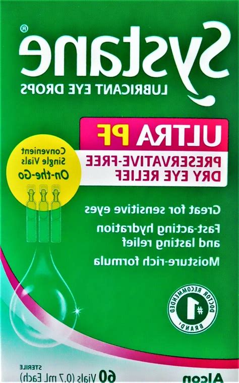 Systane Ultra Pf Lubricant Eye Drops 6007ml Sterile