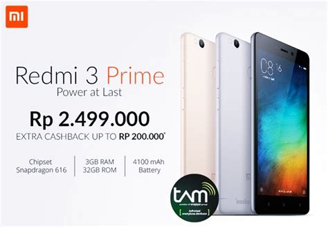 Xiaomi Redmi Prime Garansi Resmi Tam Sudah Dijual Hari Ini