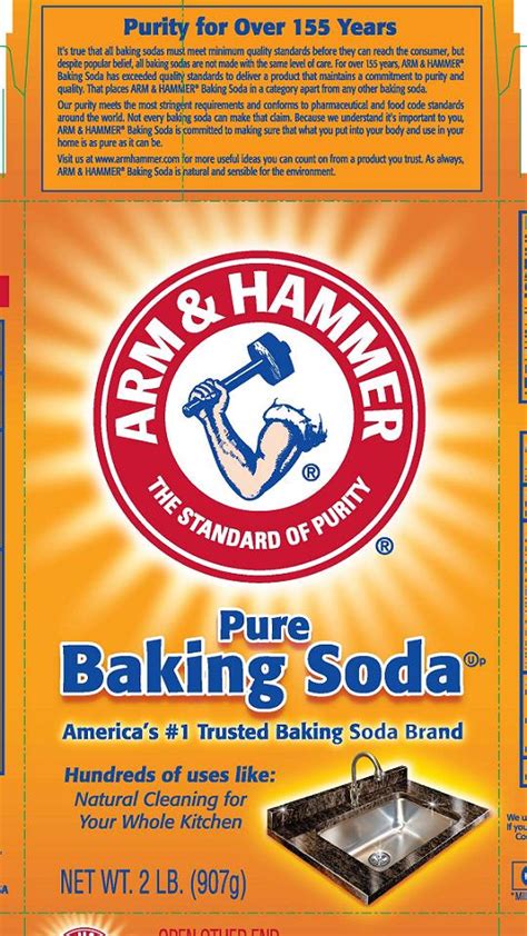 Arm And Hammer Baking Soda Sodium Bicarbonate Powder For Solution