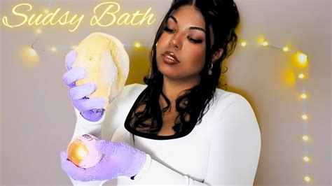 Asmr Personal Sponge Bath Water And Sponge Sounds Youtube