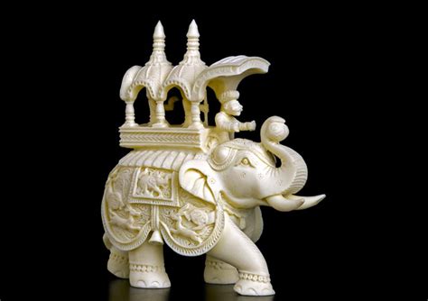 India Crafters Architectural Products: Elephant Tusk Statues