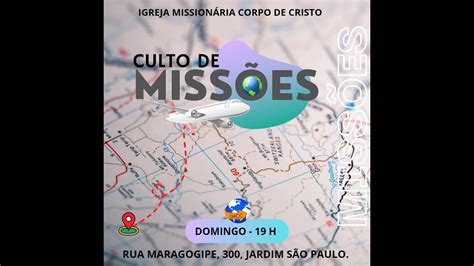 Culto de Missões IMCC S E D E 23 06 2024 Preletor Ev André Viana