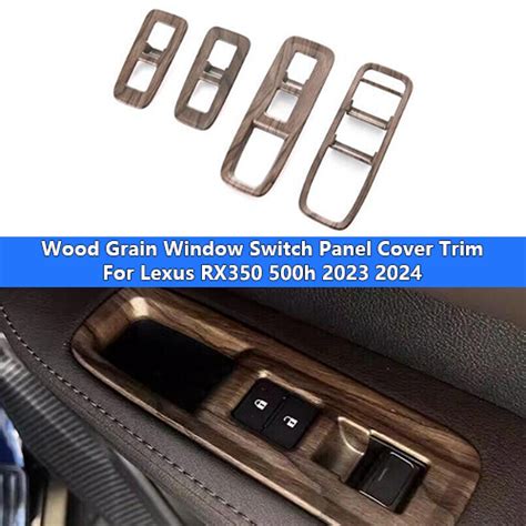 Wood Grain Window Switch Panel Cover Trim Fit For Lexus Rx350 500h 2023 2024 Ebay